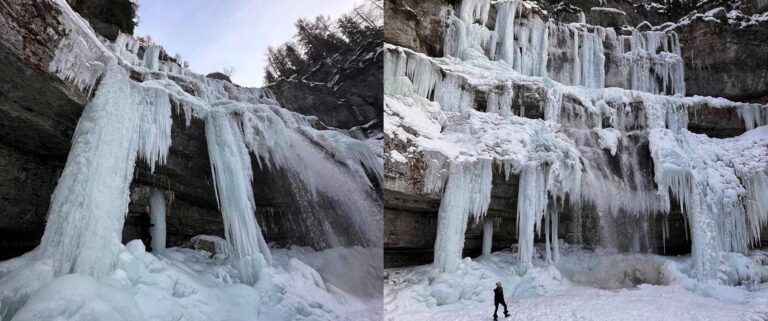 LE CASCATE GHIACCIATE DI VALLESINELLA