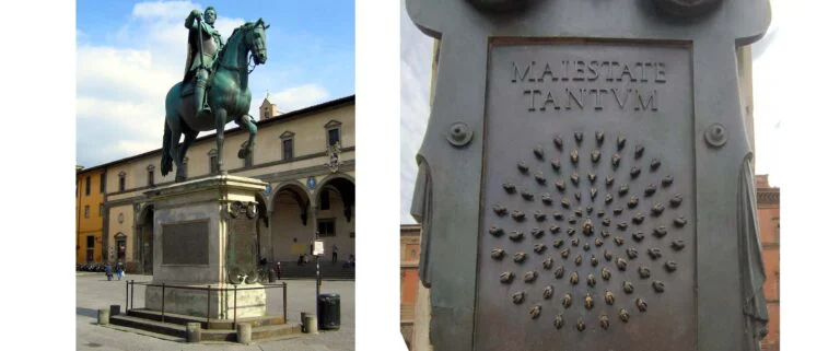 LA STATUA DI FERDINANDO I DI TOSCANA E LE SUE API