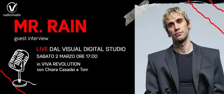 SABATO 2 MARZO MR RAIN LIVE DAL VISUAL DIGITAL STUDIO